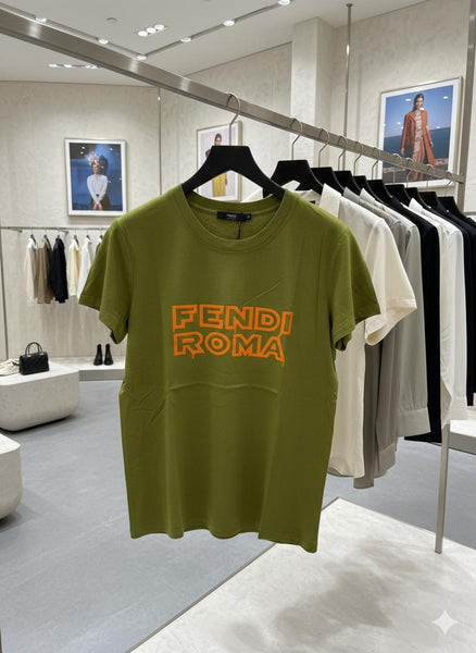 Women Exclusive  Olive Green Premium Logo T-Shirt