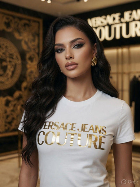 Women's Luxury White Logo T-Shirt