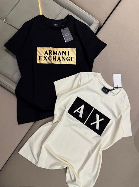 Women's Premium Brand Logo Round Neck Half Sleeve T-Shirt