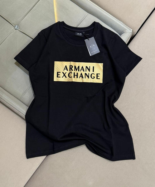Women's Premium Brand Logo Round Neck Half Sleeve T-Shirt