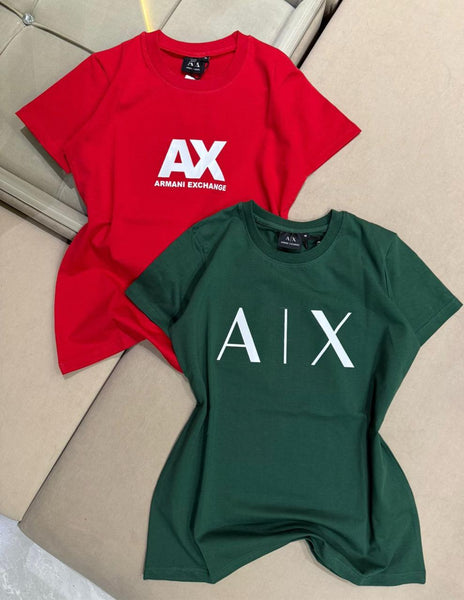 Women's Premium Brand Logo Round Neck Half Sleeve T-Shirt