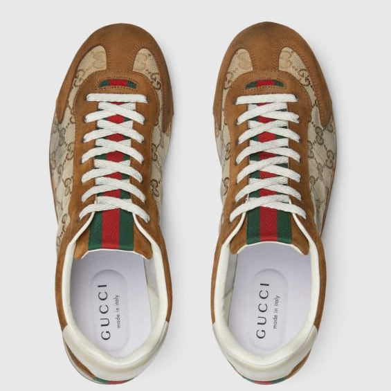 GG Canvas Luxury Sneakers – Premium Beige & Brown Designer Shoes