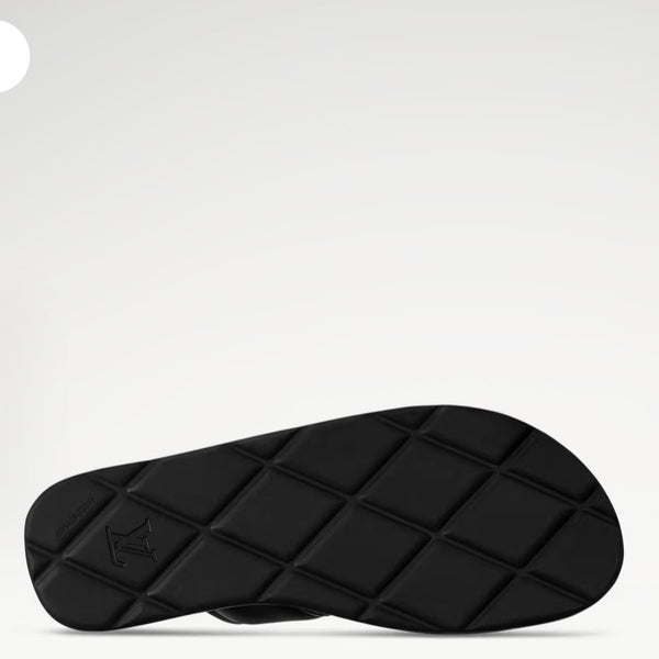Branded  Venice Mule Luxury Sandals – Premium Black Buckle Slides