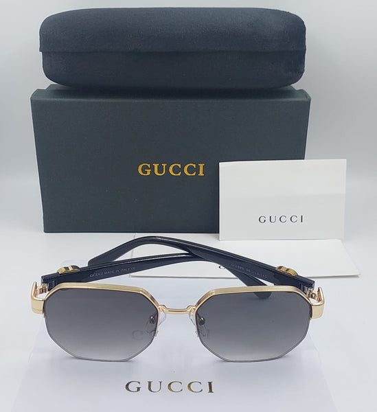 Premium Geometric Sunglasses – Luxury Frame with Gradient Lenses
