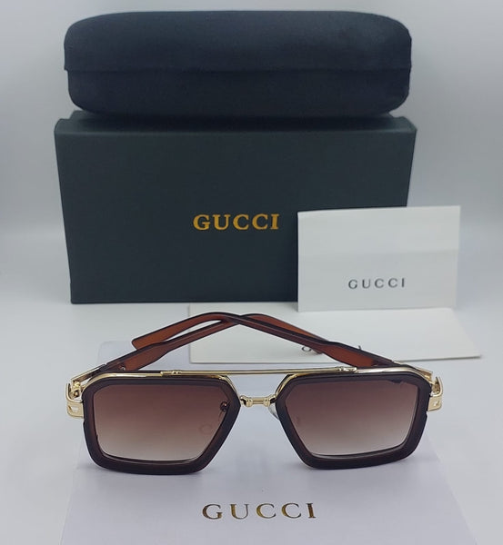 Premium Geometric Sunglasses – Luxury Frame with Gradient Lenses