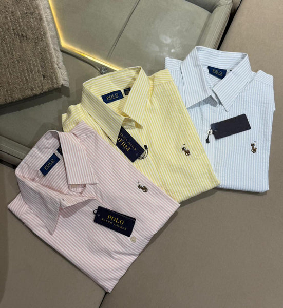 Women's Premium Pastel Striped  Shirt  Smart Casual Shirt