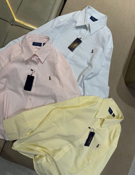 Women's Premium Pastel Striped  Shirt  Smart Casual Shirt