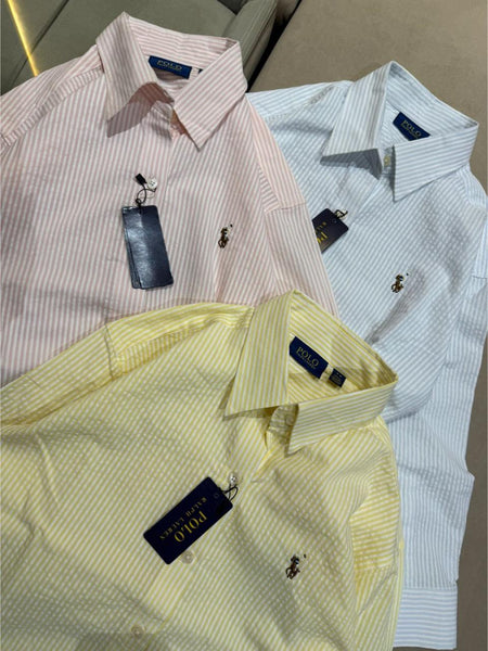 Women's Premium Pastel Striped  Shirt  Smart Casual Shirt