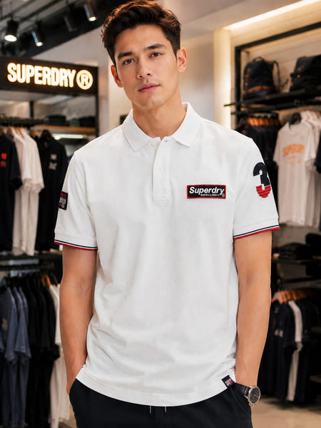 Premium White  Polo T-Shirt for Men Classic Casual Fit