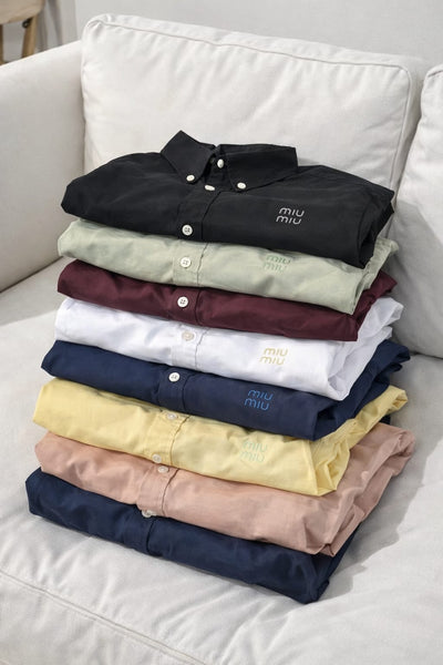 Premium Men's  Button-Down Shirt Collection Classic Solid Casual & Formal Wear