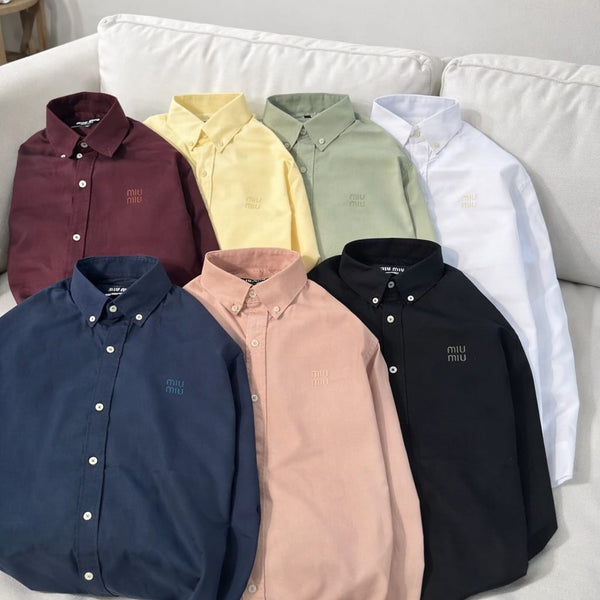 Premium Men's  Button-Down Shirt Collection Classic Solid Casual & Formal Wear