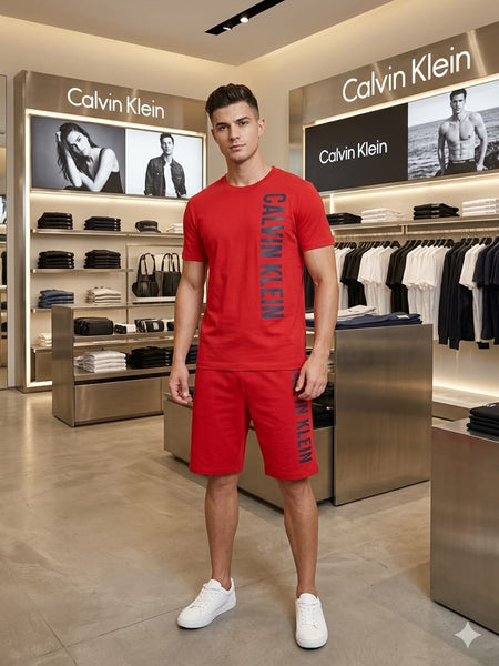 Premium Red Co-Ord T-Shirt & Shorts Set