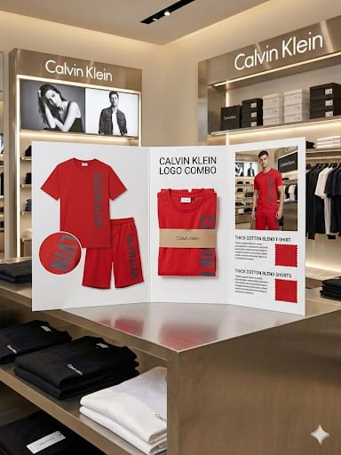 Premium Red Co-Ord T-Shirt & Shorts Set