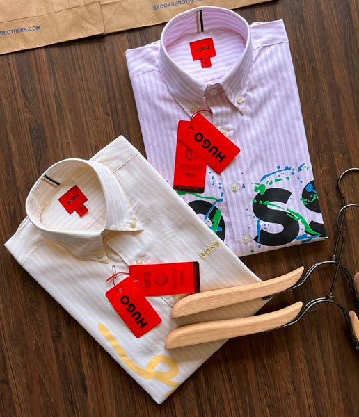 Premium New Collection Striped Button-Down  Shirt