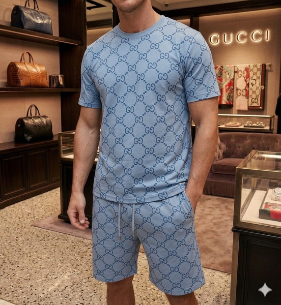 Exclusive Monogram Sky Blue Two-Piece Set