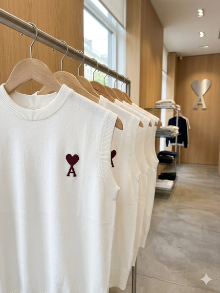 Premium White Sleeveless Knit Tee for Men Minimalist Summer Style