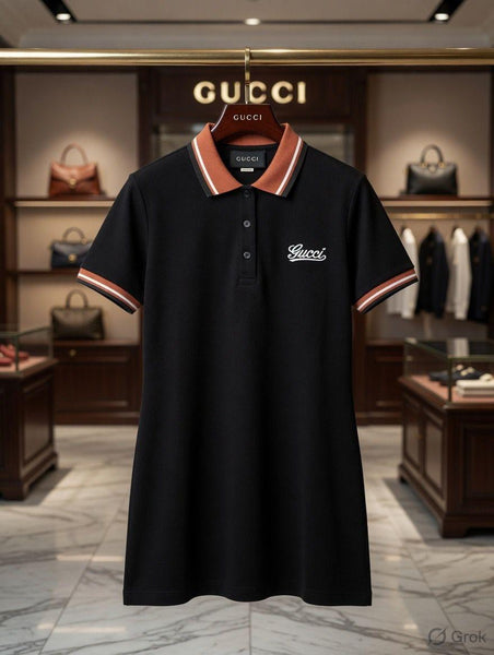 Women's Premium Polo T-Shirt Dress  Elegant Casual Mini Dress