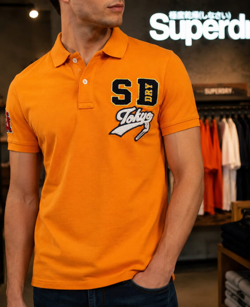 Premium Brand   Signature Logo Polo T-Shirt  For Men