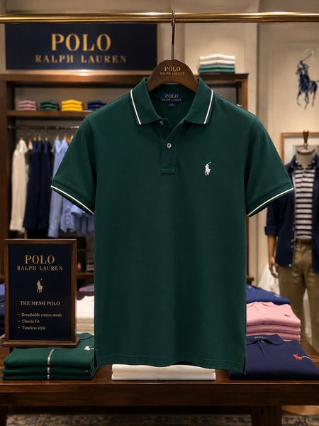 Branded Premium Dark Green Polo T-Shirt for Men