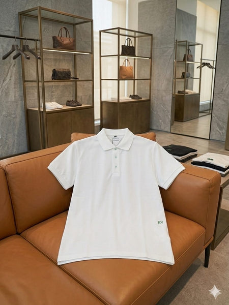 Designer White Polo T-Shirt – Timeless Luxury Collection