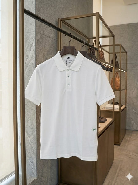 Designer White Polo T-Shirt – Timeless Luxury Collection
