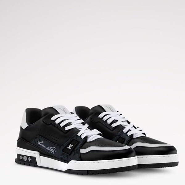 Premium Branded  Trainer Sneaker  Black & White Luxury Edition
