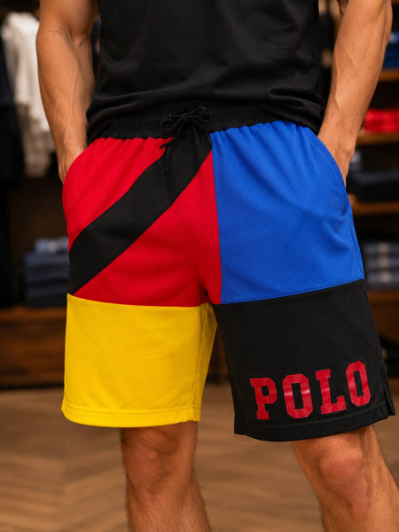 Men's Colorblock Athletic Shorts  Premium Casual Sports Shorts