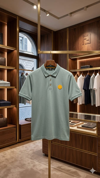 Men's Premium Sage Green Polo T-Shirt – Luxury Casual Regualr Fit