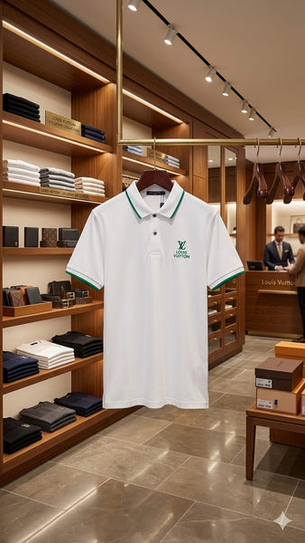 Premium White Polo T-Shirt  Elegant & Comfortable Style