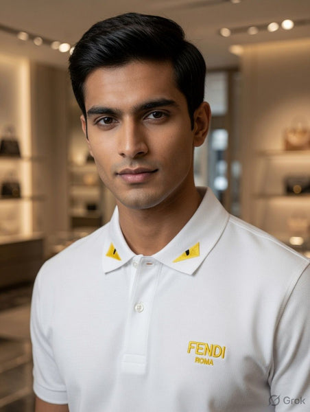 Premium White Polo T-Shirt – Elegant Luxury Casual Wear