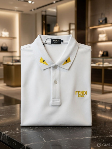 Premium White Polo T-Shirt – Elegant Luxury Casual Wear