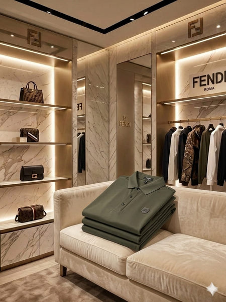 Olive Green Polo T-Shirt – Modern Luxury Everyday Essential