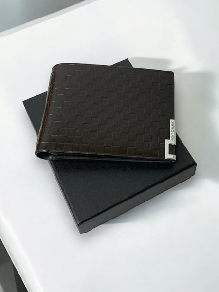 Elegant Check Design  Men's Wallet