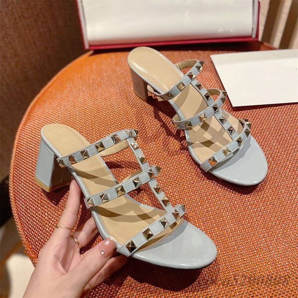 Premium Rokstud Heel Sandal