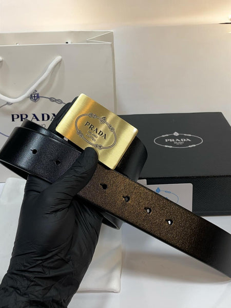 Elegance Luxury Leather Belt with Iconic Logo