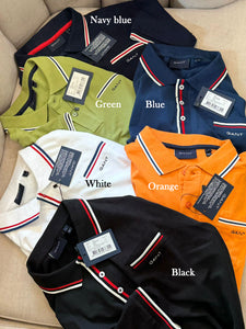 premium 2-Color Tipped Piqué Polo Shirt