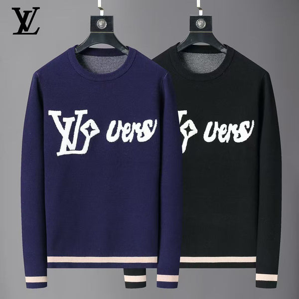 Luxury Woollen Pullover with Brand Signature