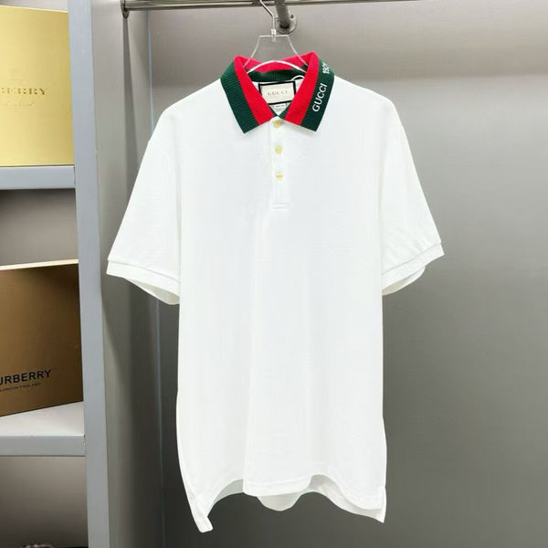 Premium  White Polo T-Shirt With Web collar