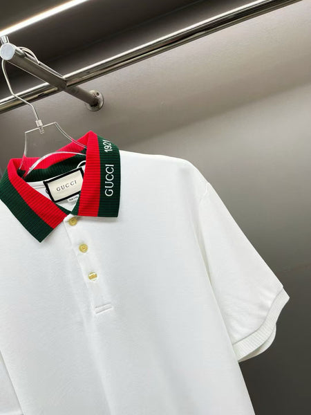 Premium  White Polo T-Shirt With Web collar