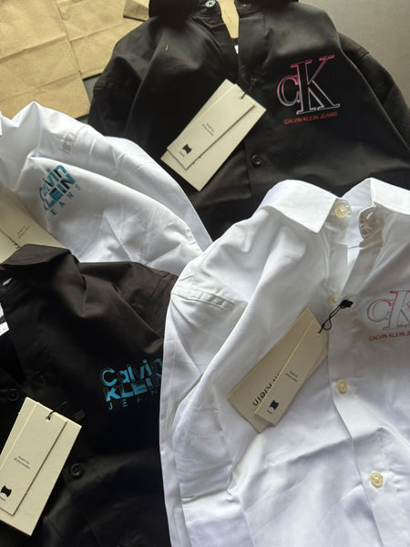 Kids  Premium Logo Shirts Classic Black & White Casual Collection