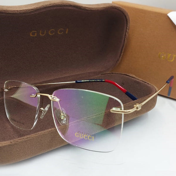 Luxury Eyewear For Men Rimless Optical Frame