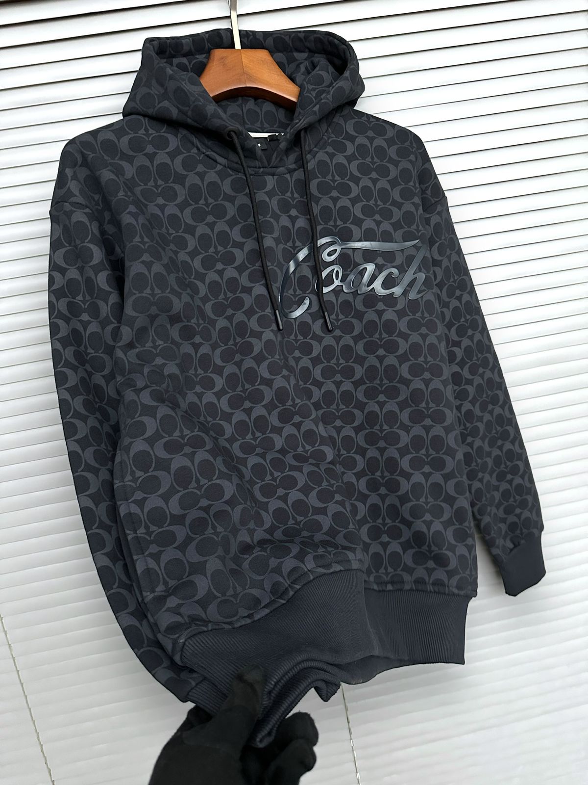 Branded Signature Full Sleeve Relaxed  Fit Hoodie