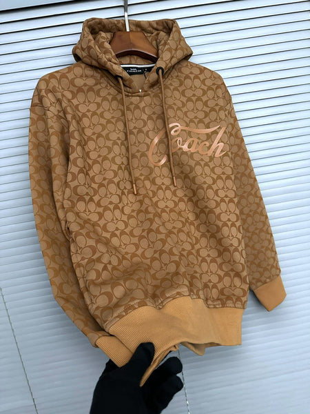Branded Signature Full Sleeve Relaxed  Fit Hoodie