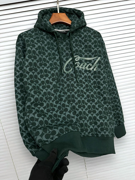 Branded Signature Full Sleeve Relaxed  Fit Hoodie