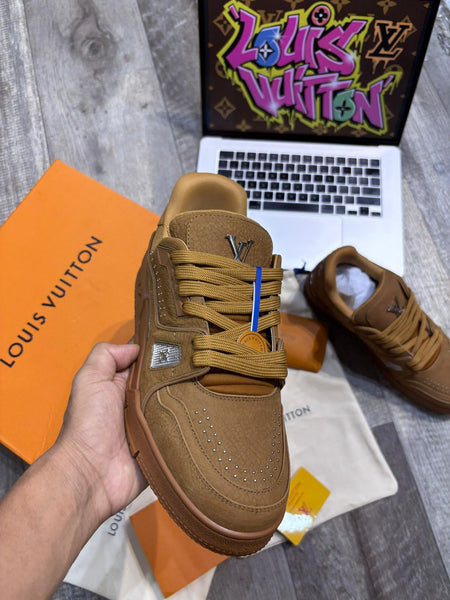 Premium Tan Sneakers with Signature Embellishments
