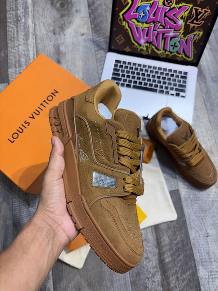 Premium Tan Sneakers with Signature Embellishments