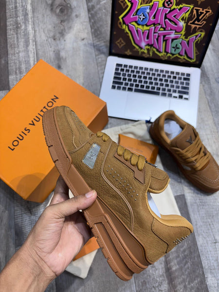 Premium Tan Sneakers with Signature Embellishments