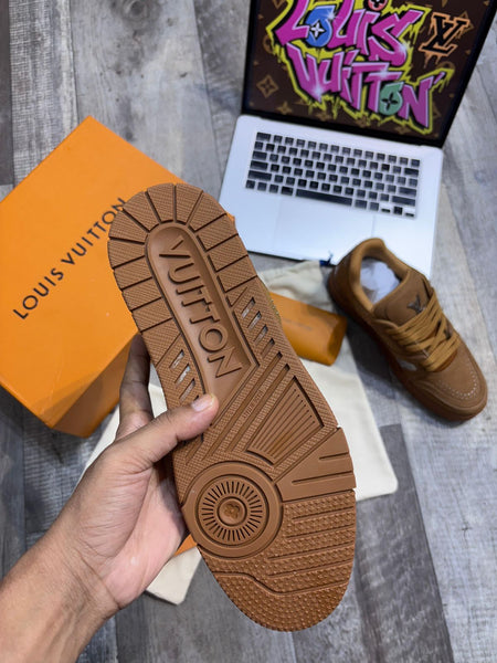 Premium Tan Sneakers with Signature Embellishments