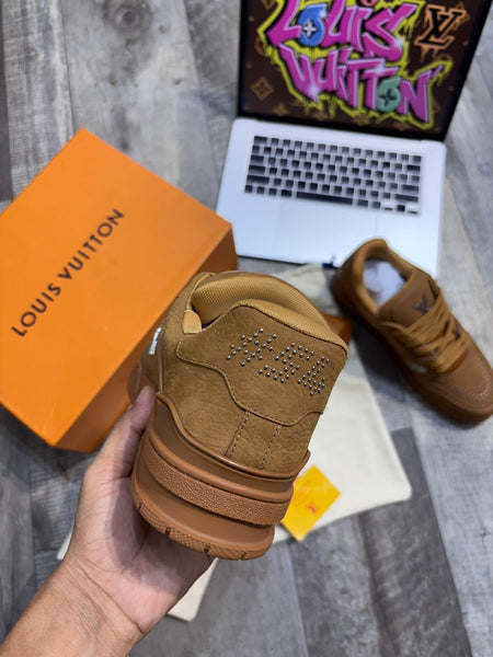 Premium Tan Sneakers with Signature Embellishments