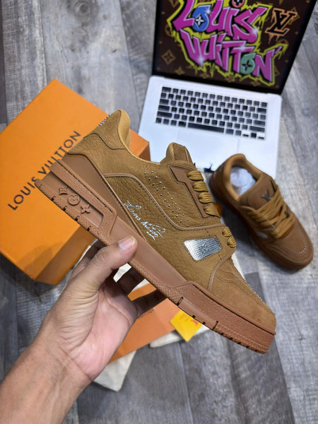 Premium Tan Sneakers with Signature Embellishments